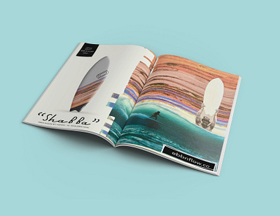 Ebb & Flow - Ad advertising collage design graphic design magazine surfing