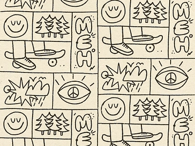 Meh 🌲 animation art doodle framebyframe fun gif grid handdrawn illustration procreate