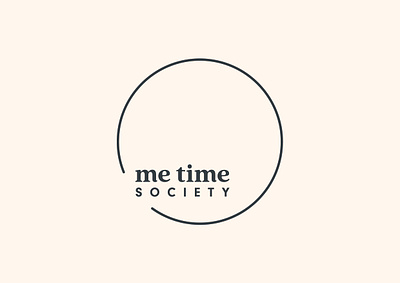 Me Time Society branding digital design logo meditation social media vector wellness