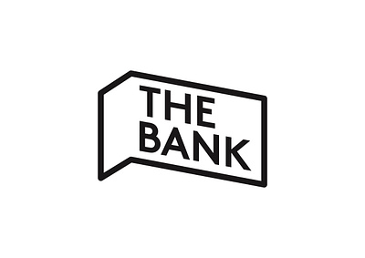 The Bank advertising branding design futuristic graphic design illustration logo mock up poster vector web design