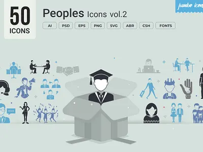 People Glyph Icons V2 design graphics readytouse vector