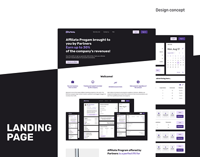 LANDING PAGE - Partners branding design figma graphic design illustration logo ui ux vector web