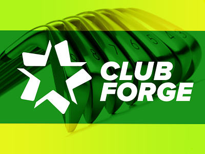 CLUB FORGE branding bruner design golf club graphic graphic design icon illustration logo mike star usa