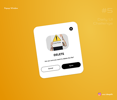 Popup window | Daily UI Challenge #05/90 ui design ux design uxui designer