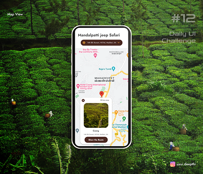 Map view | Daily UI Challenge # 12/90 ui design ux design uxui designer