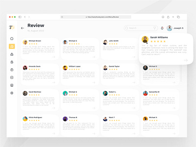 POS - TastyGood Dashboard - Review Page b2b dashboard design page pos product design review page saas ui ux website