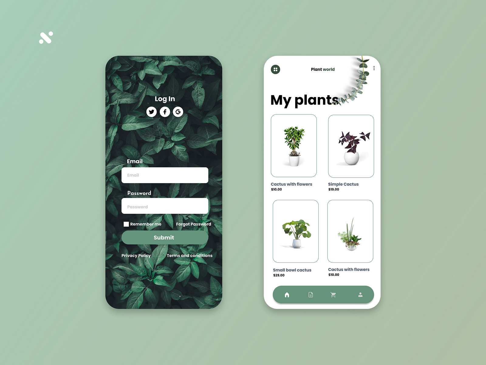 Plants Purchase Mobile App by Carlos Pessane on Dribbble