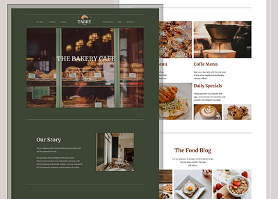 Tarry Bakery Website Design bakery design bakery website design brand design branding figma graphic design ui visual identity website website design
