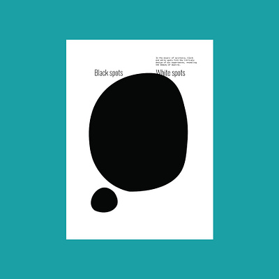 Black and White graphic design illustration poster