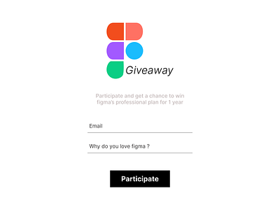 Daily UI challenge - 97/100 Giveaway daily ui challenge design ui