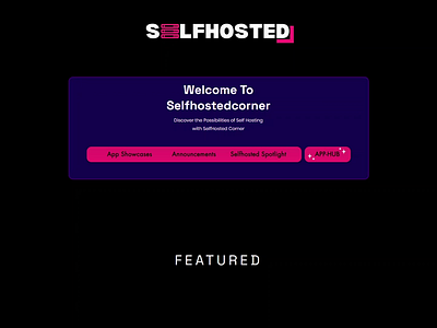 Selfhosted Corner - A blog dedicated to selfhosting and FOSS blog ui web design website wix