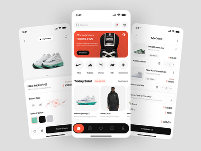 Zenith - Ecommerce Mobile App app design app ecommerce ecommerce app ecommerce design fashion fashion app market marketplace marketplace app mobile mobile app nike online online store shop shop app shopping sneakers store