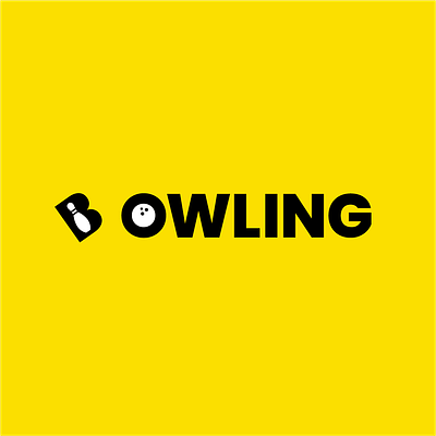 Bowling Wordmark bowling bowling design logo bowling logocombination logodesign logogram logotype negativespacelogo wordmark