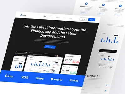 Mextric - Sales Report SaaS Landing Page analytics business dashboard ui kit finance finance dashboard finance management finance website landing page saas saas finance saas landing page saas website saas website design sales ui ux web design website website dashboard website ui kit
