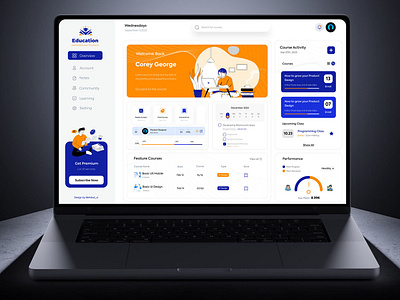 Training Learning Management Dashboard branding creativity dashborad design education figma graphic design illustration management training ui ux vector