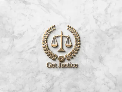 Get Justice 3d Logo illustrativelogo