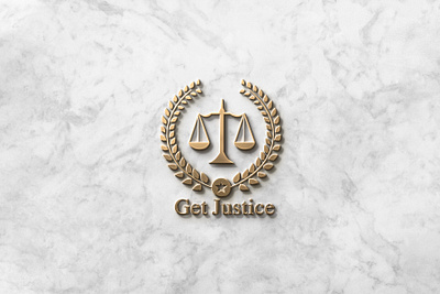 Get Justice 3d Logo illustrativelogo