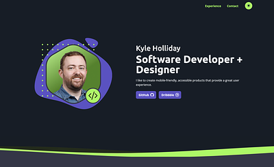 New Portfolio Site - kyleholliday.com designer developer portfolio web design website