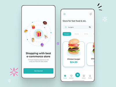 Food Delivery - Mobile App app design burger delivery food food app mobile mobile app mobile ui order restaurant app service services ui user interface