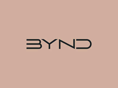 BYND Logotype activewear apparel beyond brand identity branding bynd clothing effendy feminine gym wear identity logo logotype minimal modern sport type typography women wordmark