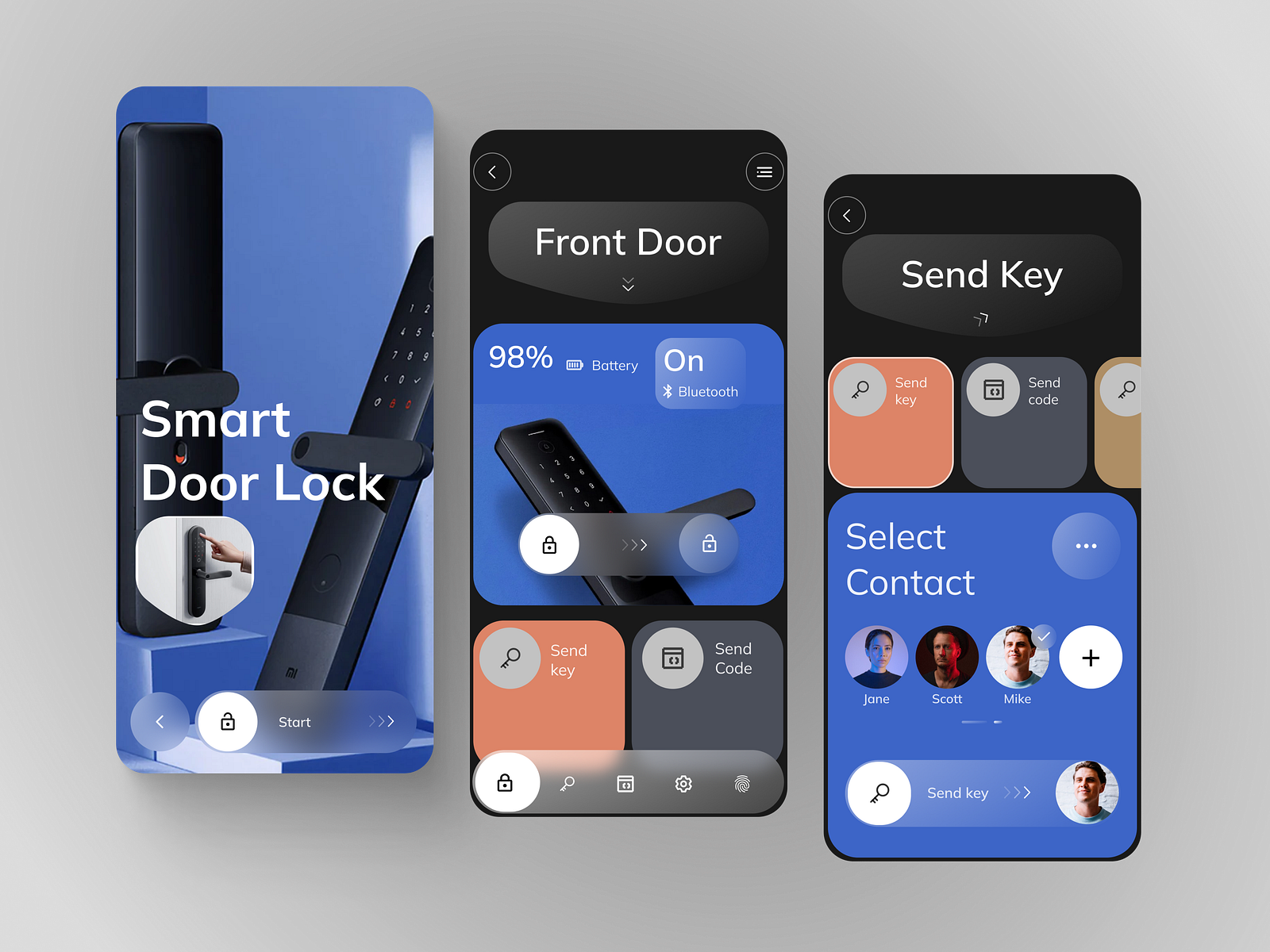 Smart Door Lock Mobile App By Zakariya Buhari On Dribbble