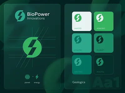 Branding for Alternative Energy Startup alternative energy app brand brand identity brandbook branding branding kit color palette design eco friendly environment glassmorphism graphic design innovative logo logo design minimalist logo startup branding typography vector