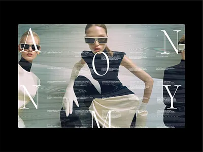 ANONYM — 001 branding creative direction design desktop ecommerce graphic design ui ux web