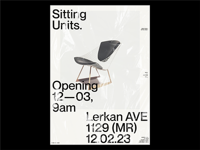 SITTING UNITS — 001 branding creative direction design graphic design illustration poster