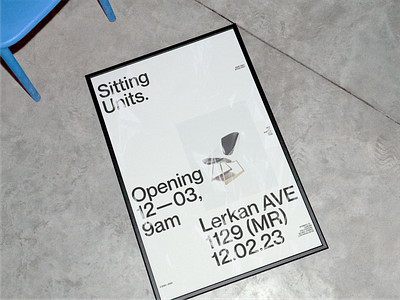 SITTING UNITS — 004 branding creative direction design graphic design illustration mockup photography poster