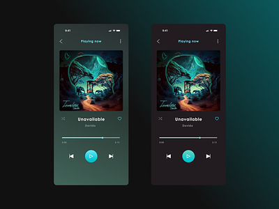 Music player screen: mobile app design app design framer designer mobile app design visual designer