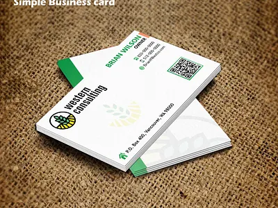 Unique & Simple Design Business Card animation business card graphics graphicsdesign green logo logodesign modern modernstyle simple stationery unique