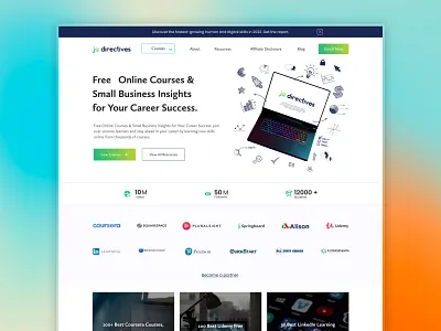 Online Course Affiliate website Design affiliate website figma imti imtiazshamrat online course ui website