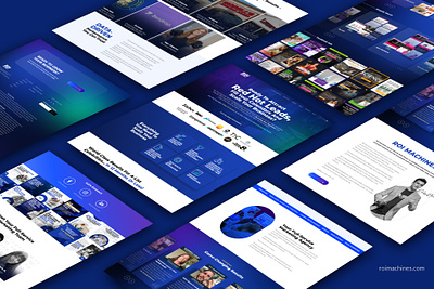 Website Design | Homepage blue gradient branding homepage redesign ui website