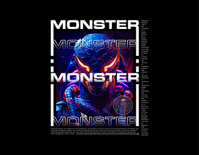 👹 "Monstrous Creativity Unleashed! 👹 artisticexpression branding creativityunleashed design graphic design illustration logo monstertee motion graphics typography ui ux vector wearableart