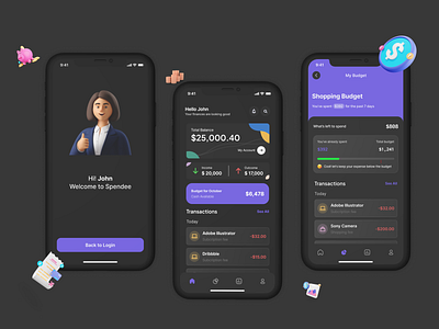 Spendee - Your Ultimate Financial Companion! 💰 analytics app app design application bank branding budgetmanagement design figma finance financialapp fintech graphic design interface logo minimal money ui ui ux ux