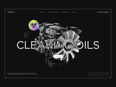 Motor Oils 🧴 creative design figma lending motor oil online store