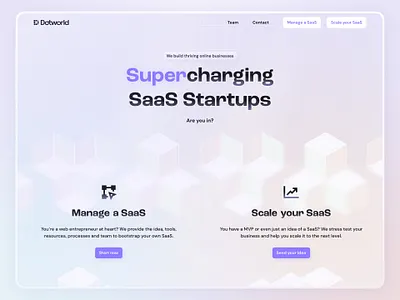 Hero Design for SaaS Agency gradient hero illustration purple saas startup ui design web design webdesign