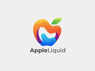 Apple Liquid apple coloring apple design logo apple icon apple liquid coloring apple logo logo