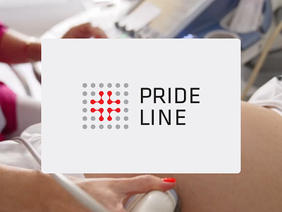 Pride Line branding clinic collection design diagnostics equipment identity laboratory logo logotype measurement medical medicine medicine logo medicine logo design research science surgery system ultrasound