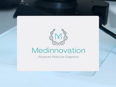 Medinnovation branding collection design diagnostics equipment identity laboratory logo logotype measurement medical medicine medicine logo medicine logo design microscopes molecular research science surgery system