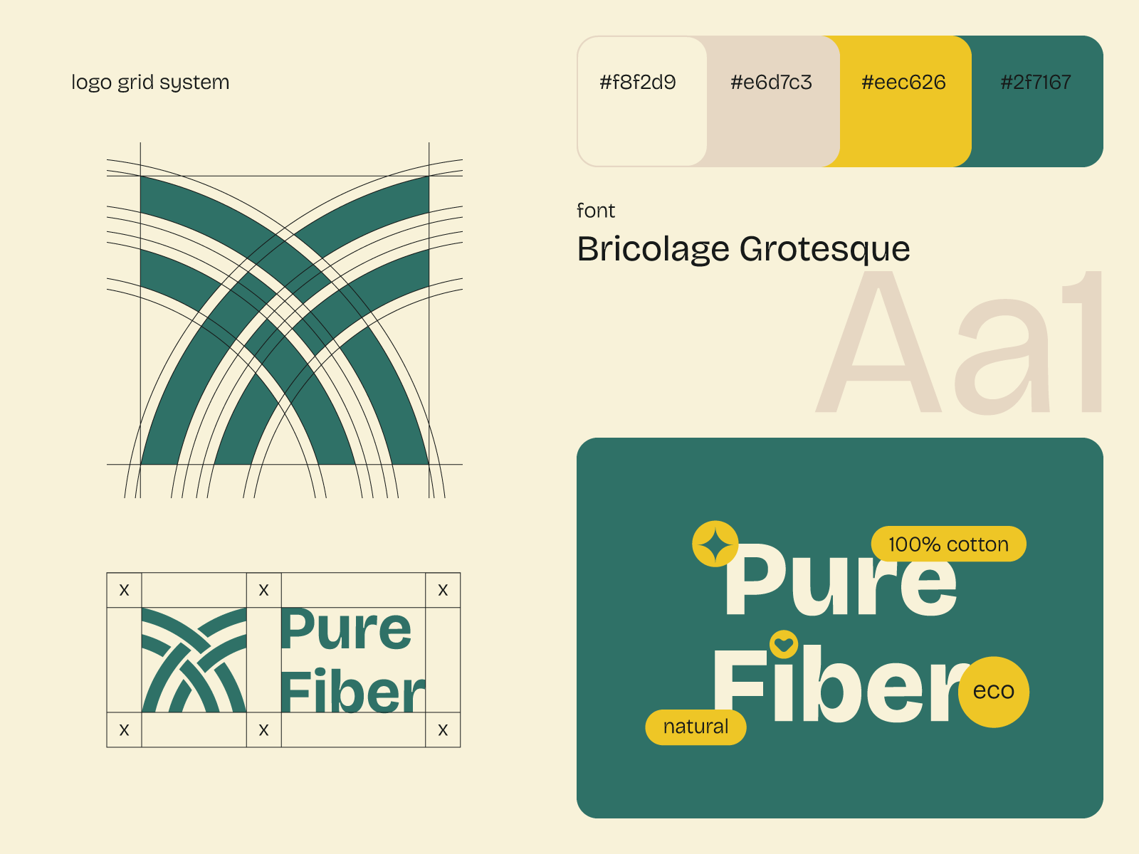 Identity Design for Fabrics Manufacturer brand brand identity branding eco friendly fabric factory fiber graphic design identity design logo logo design logo designer logomark manufacturing material organic material plant retro sustainable visual identity