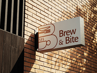 Brew & Bite Café brand identity branding cafe design graphic design logo logomark logos logotype visual identity