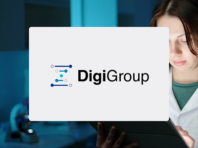 Digi Group branding clinic collection design diagnostics digital equipment identity laboratory logo measurement medical medicine medicine logo medicine logo design molecular research science surgery system