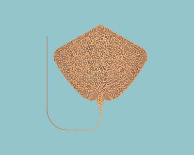 Reticular Ray - Honeycomb Ray fish illustration marinelife ocean