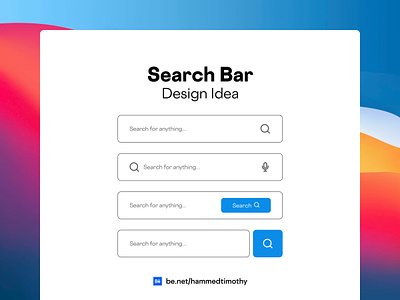 Search Bar Design branding graphic design ui