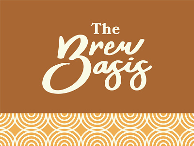 The Brew Oasis Logo & Brand Concept branding coffee shop branding coffee shop logo graphic design logo logo design pattern typography
