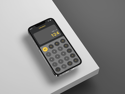 Calculator - Mobile App app calculation calculator clean design interface math mobile mobile design ui ui design uidesign