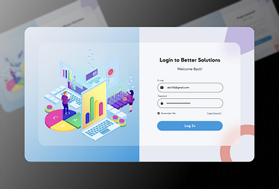 Log In Page Design adobe xd design designing figma graphic design landing page landing page design log in page login page design signup page ui ui design ui ux user interface ux web design web designing