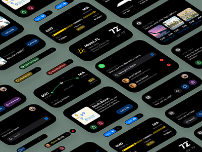 Dynamic Islands for Flight Booking App ai booking dynamic island flight interface ios notifications ui ux