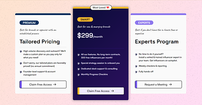 SAAS Pricing Cards Section cards pricing pricing cards pricing ui saas saas pricing ui web design webflow